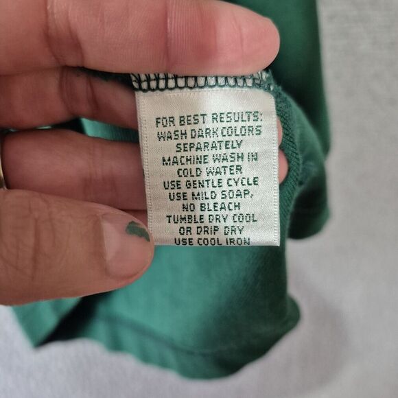 Mens Golf Polo Shirt LARGE Green Collection Masters 100% Cotton Embroidered Logo - Picture 5 of 10